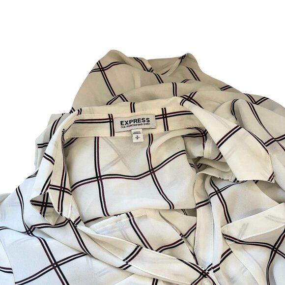 Express Portofino Striped Dress Blouse - S - Picture 6 of 6